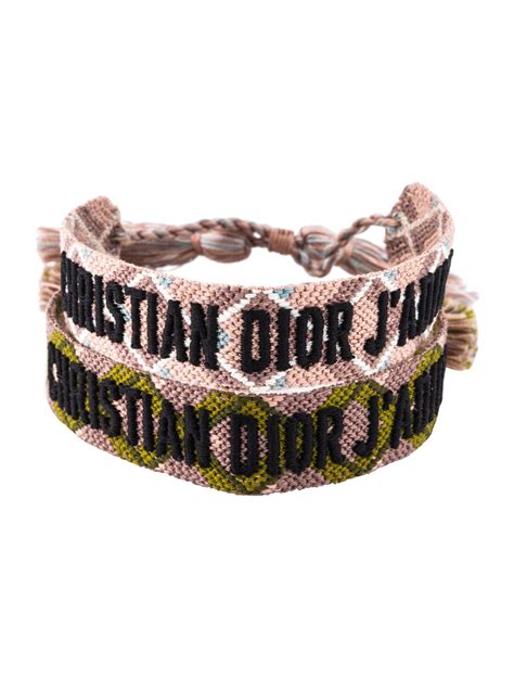 dior string bracelets|christian dior bracelet woven price.